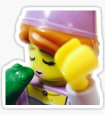 The Lego Princess and the Frog Sticker