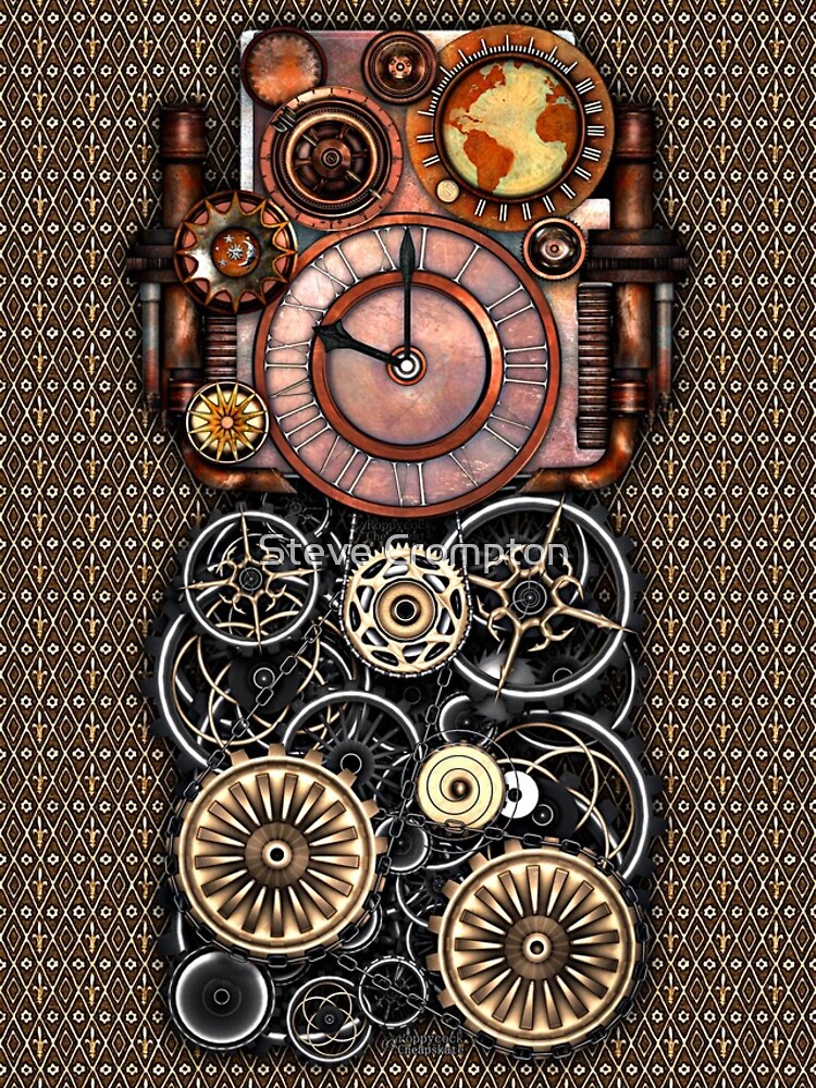 Infernal Steampunk Timepiece #2 Vintage Steampunk phone cases by SC001