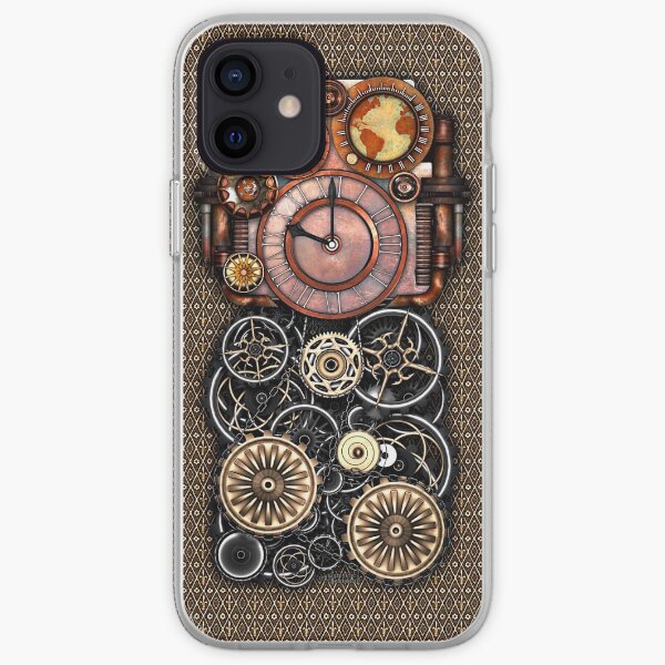 Infernal Steampunk Timepiece #2 Vintage Steampunk phone cases iPhone Soft Case