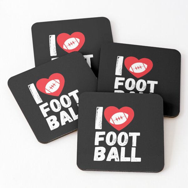 Item preview, I love football motif American sport designed and sold by Bearded-Viking.
