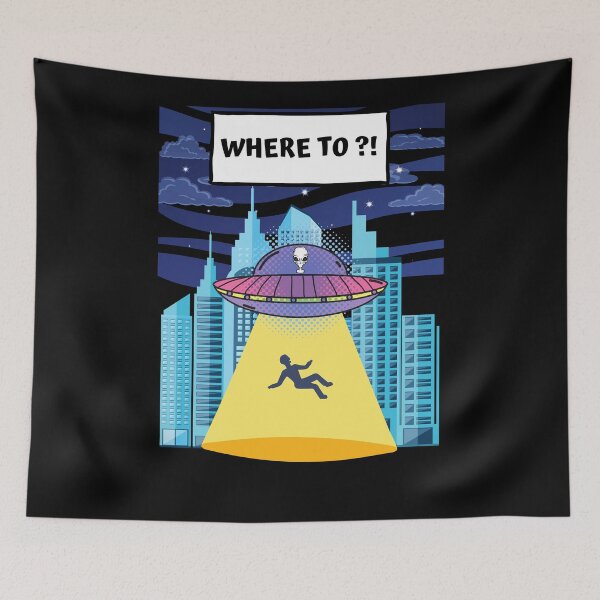 Item preview, UFO kidnaps human designed and sold by Cheerocki.