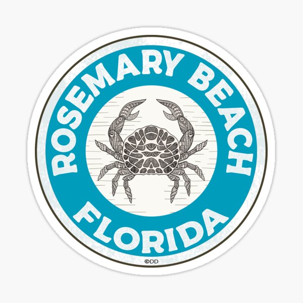 Aperçu de l'œuvre Rosemary Beach Florida Crab 30A 30 A Emerald Coast Comté de Walton créée et vendue par Travel Time.