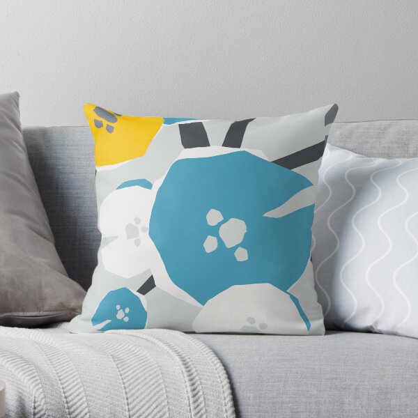 Poppy breeze Throw Pillow