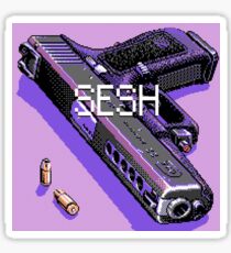 pistol and bullets Sticker
