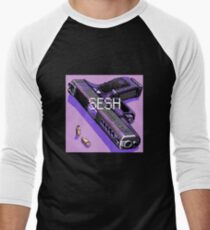pistol and bullets Men's Baseball ¾ T-Shirt