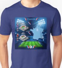 Paris Nice Stadium Infographics Unisex T-Shirt