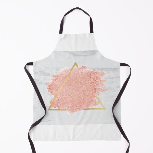 Item preview, White Marble & Pink Geometric Triangle designed and sold by newburyboutique.