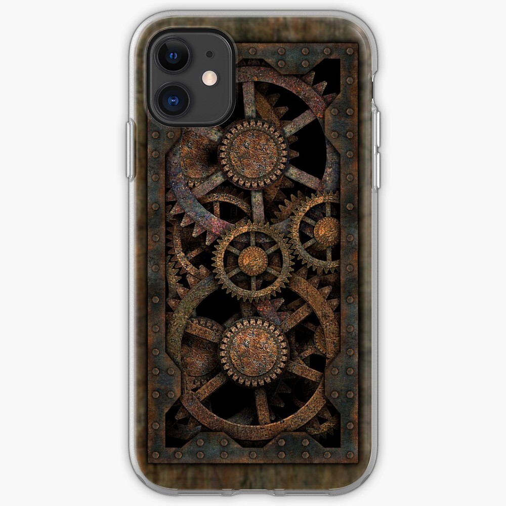 "Infernal Steampunk Gears Vintage Steampunk phone cases" iPhone Case