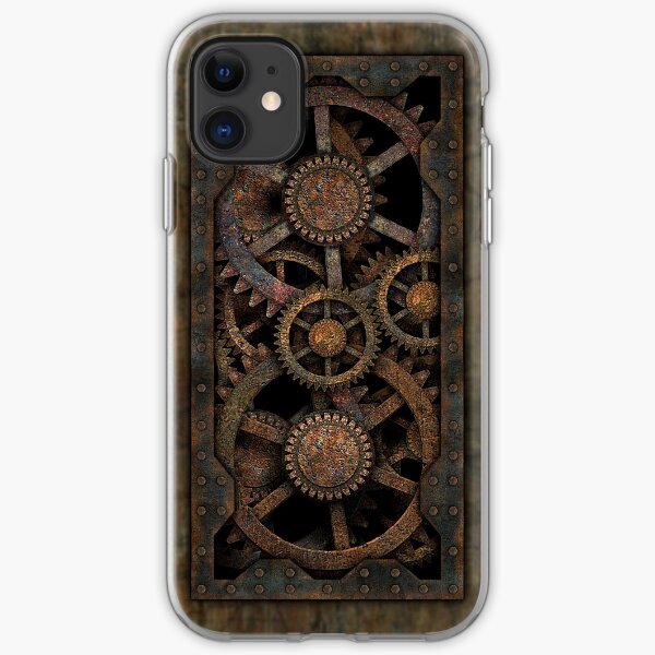 Infernal Steampunk Gears Vintage Steampunk phone cases iPhone Soft Case