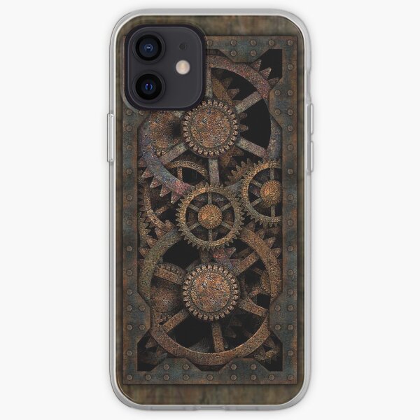 Infernal Steampunk Gears Vintage Steampunk phone cases iPhone Soft Case