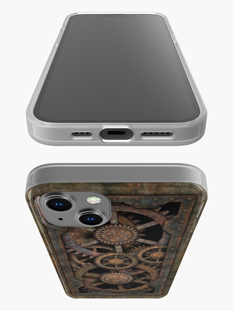 Alternate view of Infernal Steampunk Gears Vintage Steampunk phone cases iPhone Case