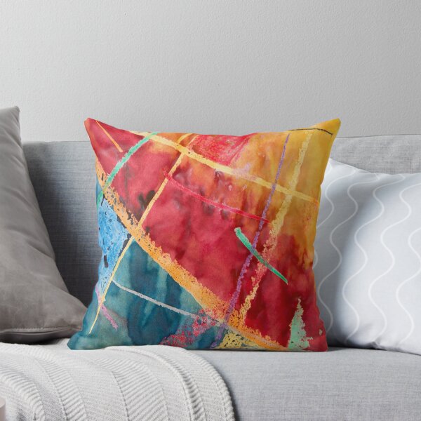 Abstract texture Throw Pillow