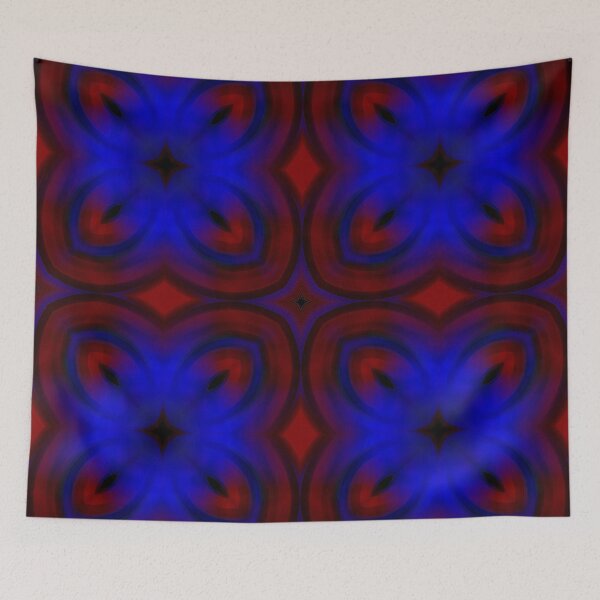 Item preview, blue red flowers designed and sold by dELLaS-Ghoust.