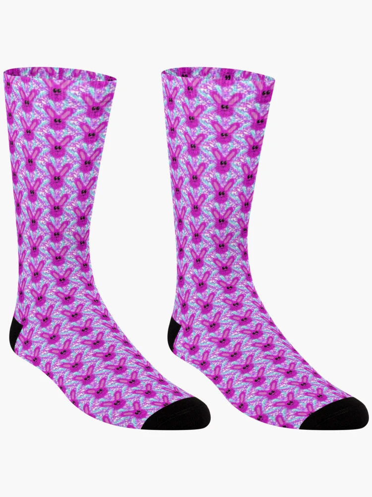 Thumbnail 3 of 5, Socks, Pink Rabbit Fun designed and sold by Imemewell.
