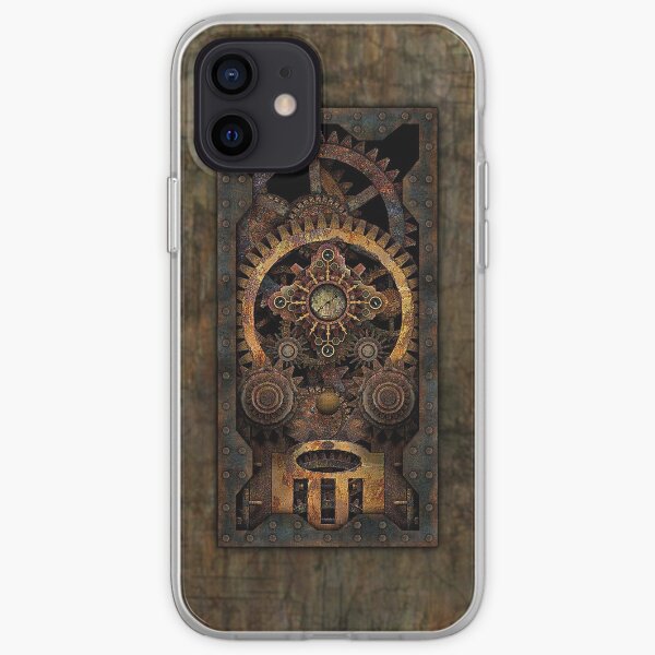 Infernal Steampunk Machine #2C Vintage Steampunk phone cases iPhone Soft Case