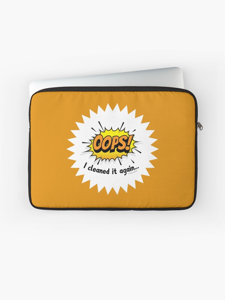 Thumbnail 1 of 2, Laptop Sleeve, Oops I Cleaned it Again Fun Housekeeping Lady Gifts designed and sold by SavvyCleaner.
