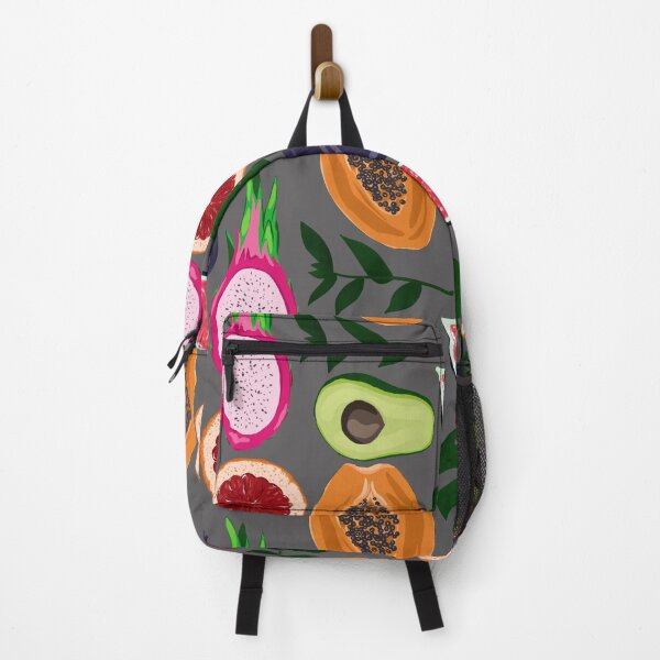 Item preview, Juicy tropical fruits on a gray background designed and sold by Aksena.