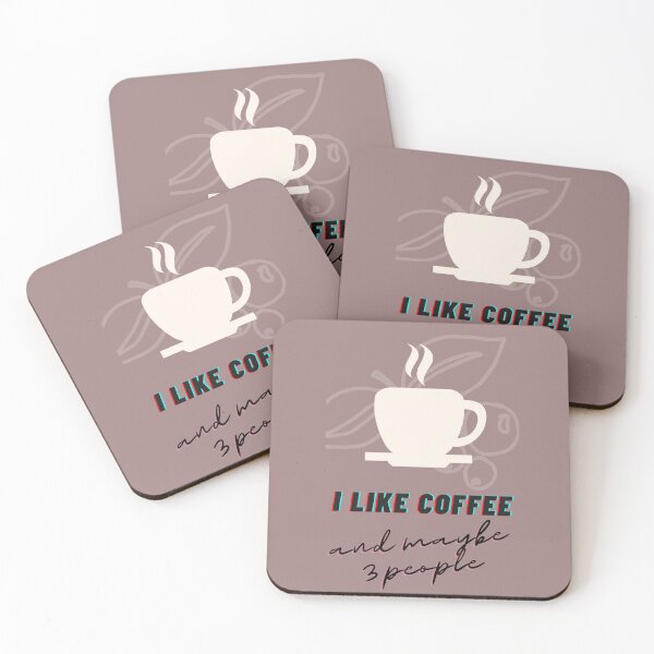 Item preview, I like coffee and maybe 3 people designed and sold by Aura __Print.