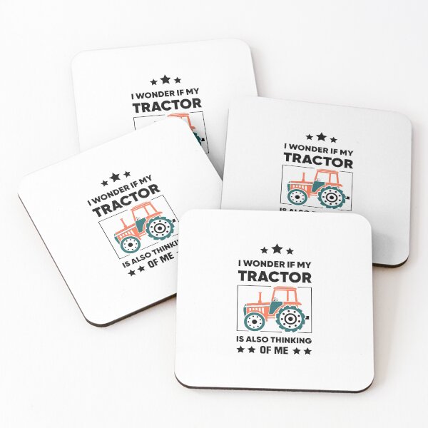 Item preview, I Wonder If My Tractor Is Also Thinking Of Me - Farmer Saying designed and sold by NSTeeDesign.