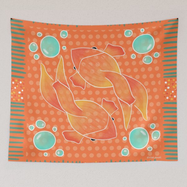 Item preview, Goldfish Bandana designed and sold by Taylor Tinkham.