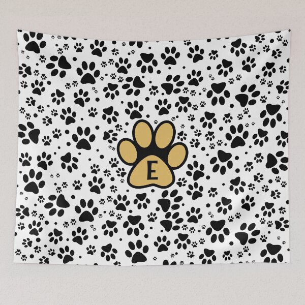 Item preview, Kitten Paws Alphabet Letter E Yellow - Initials designed and sold by MadandMean.