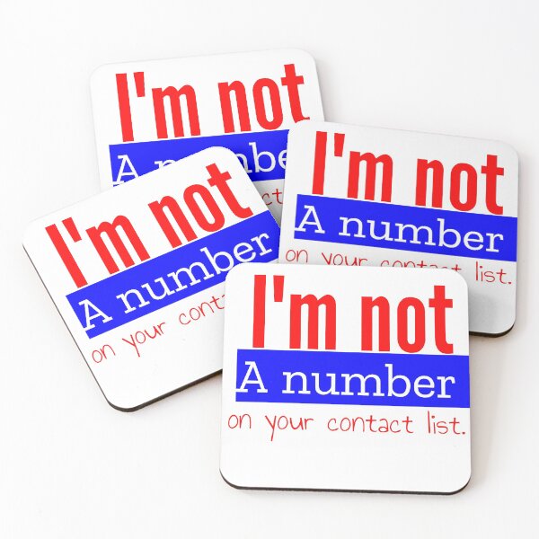 Item preview, I'm not a number on your contact list. designed and sold by MXanwar.
