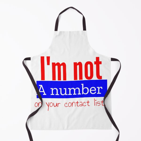 Item preview, I'm not a number on your contact list. designed and sold by MXanwar.