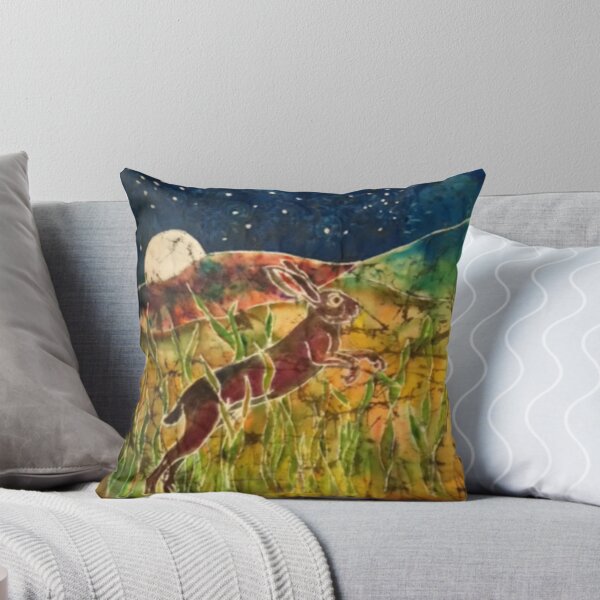 Item preview, Midnight Hare Batik Painting designed and sold by Wendy Usher.