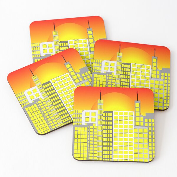 Item preview, bight sunset lit city  designed and sold by NatesCreativity.