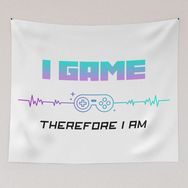 Item preview, I Game Therefore I Am Gamers Never Quit Gaming Life Video Games Addiction designed and sold by KLINESTORE.