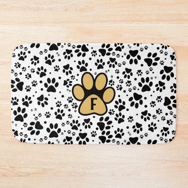 Item preview, Cats Paws Alphabet Letter F Yellow - Initials designed and sold by MadandMean.