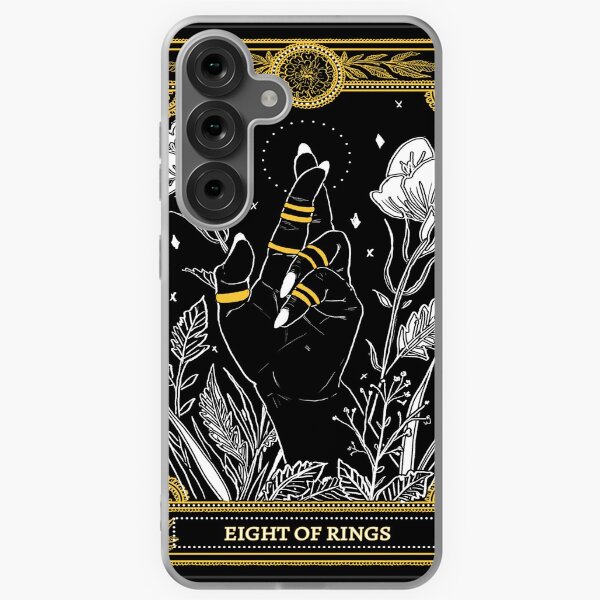 Vista previa del artículo con la obra «Ocho de anillos | Carta de tarot», diseñado y vendido por VintagePrada.