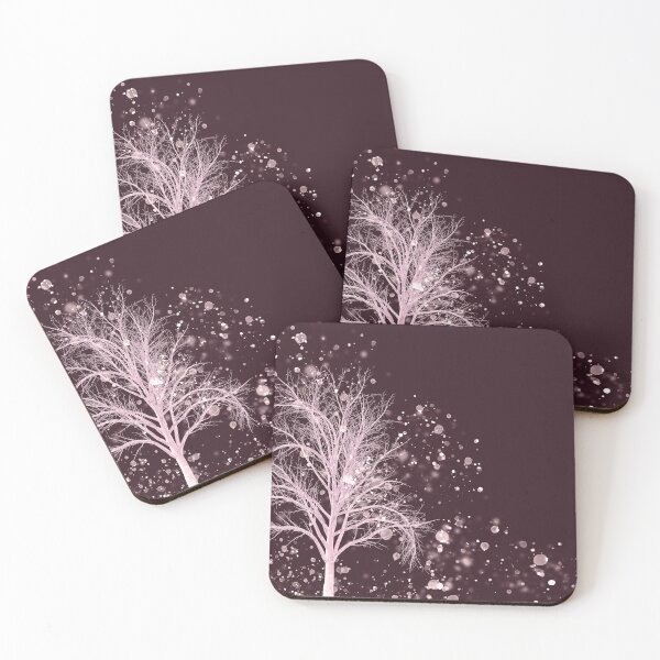 Item preview, Snowy Burgundy Winter Tree Design designed and sold by rkmountains.