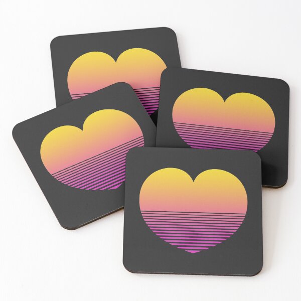 Item preview, Synthwave heart designed and sold by Astoumix.