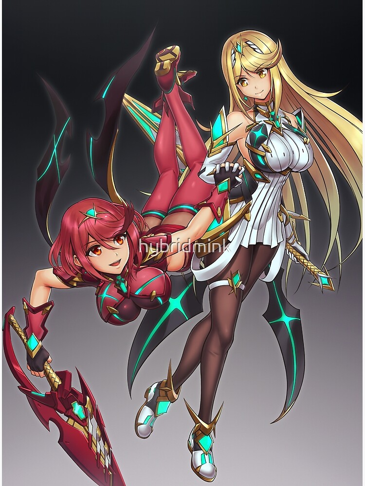 "Pyra and Mythra" Photographic Print for Sale by hybridmink | Redbubble