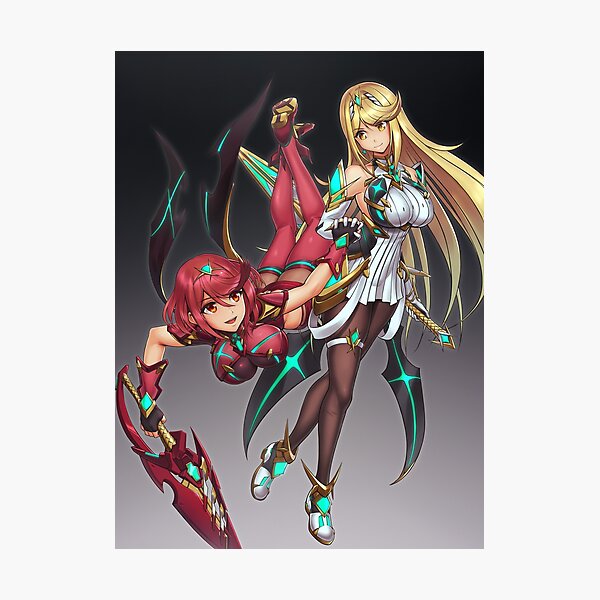 Pyra y Mythra Lámina fotográfica