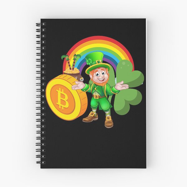 Item preview, St Patricks Day, Irish, Leprechaun, Bitcoin, Shamrock, Rainbow, Lucky, Clover, Cryptocurrency designed and sold by karlsageder.