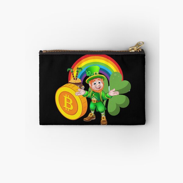 Item preview, St Patricks Day, Irish, Leprechaun, Bitcoin, Shamrock, Rainbow, Lucky, Clover, Cryptocurrency designed and sold by karlsageder.