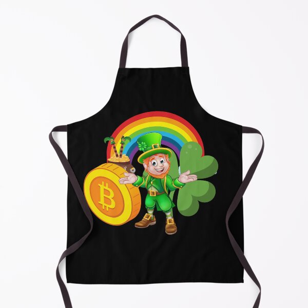 Item preview, St Patricks Day, Irish, Leprechaun, Bitcoin, Shamrock, Rainbow, Lucky, Clover, Cryptocurrency designed and sold by karlsageder.