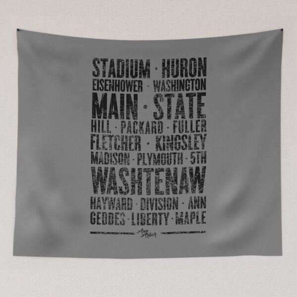 Item preview, Ann Arbor Michigan Streets Urban Minimalist  designed and sold by thegoodwordsco.
