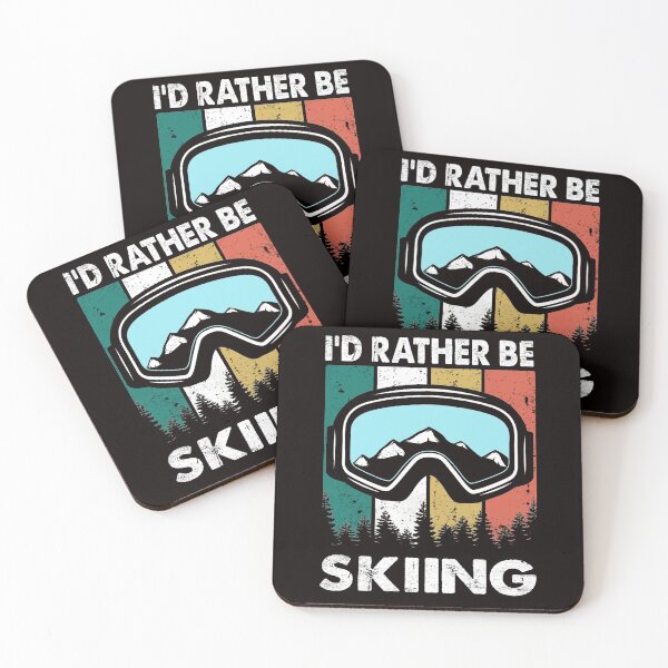 Item preview, I'd Rather Be Skiing retro Goggles skiing lover gift  designed and sold by Majesticoo.