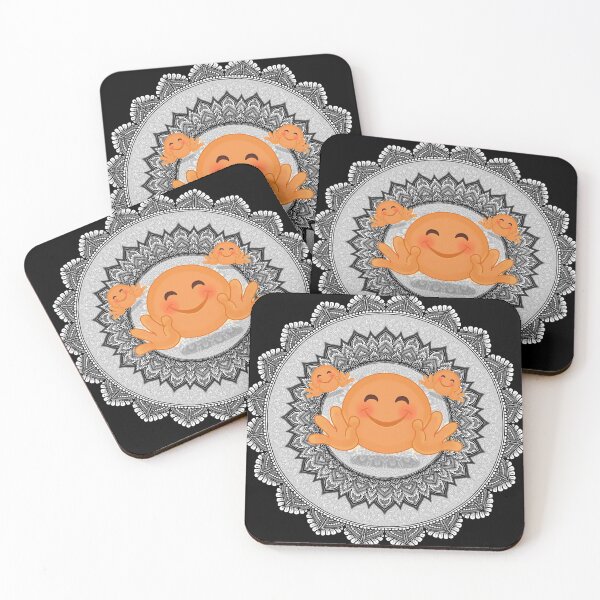 Artikelvorschau, Emoji Mandala umarmen entworfen und verkauft von Dimpalsuthar.