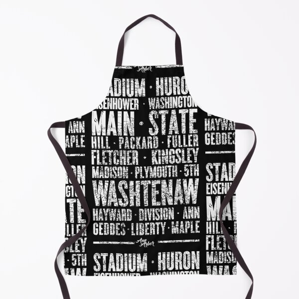 Item preview, Ann Arbor Michigan Streets Urban Minimalist - White designed and sold by thegoodwordsco.