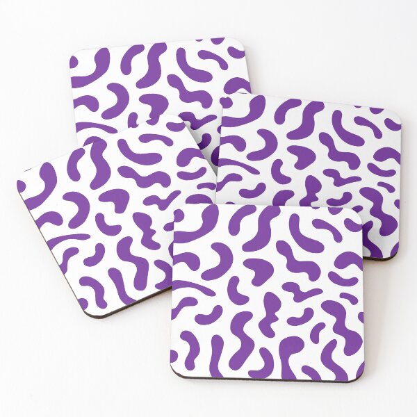 Item preview, Retro Memphis Squiggles (Purple & White) designed and sold by Jason Sharman.