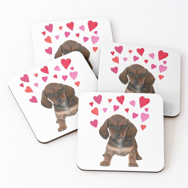 Item preview, Dachshund Hearts designed and sold by elameladesigns.