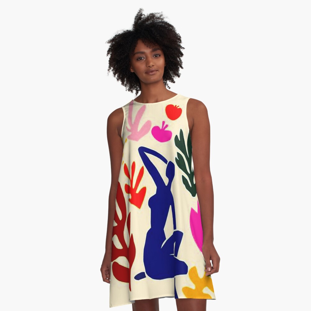  GRAND PALAIS : Vintage Matisse The Cut Outs Exhibit Advertising Print A-Line Dress