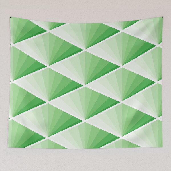 Artikelvorschau, GREEN JAPAN TILE ART FANS PATTERN BY SUBGIRL entworfen und verkauft von SUBGIRL.