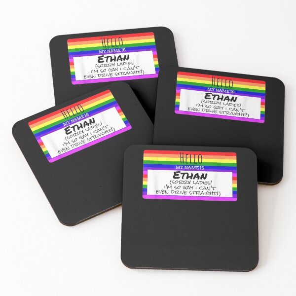 Item preview, Mens My Name Is Ethan Sorry Ladies I'm So Gay I Can't Even Drive designed and sold by melisenda.
