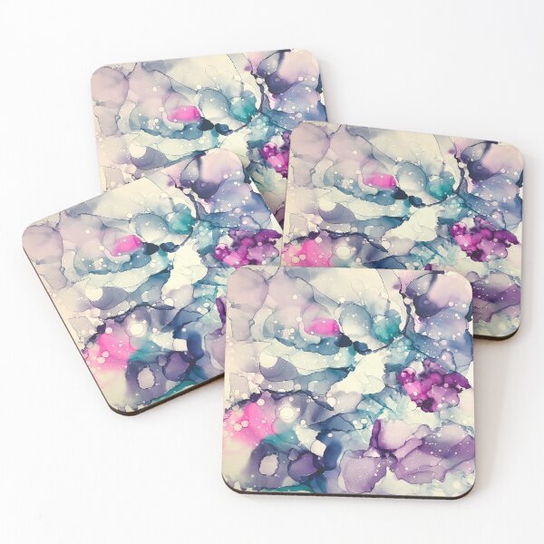 Item preview, Alcohol Ink Art Purple, teal, pink & black designed and sold by Lavenna.