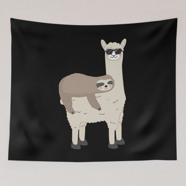 Item preview, Llama and Sloth - Funny Alpaca Sloth Gift designed and sold by Lenny Stahl.